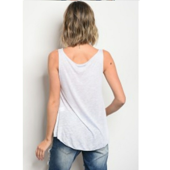 LG. LEFT!NWT American flag cropped tank - Picture 2 of 3